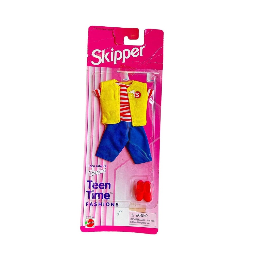 Vintage Barbie Skipper Teen Sitter 1996 Sealed In Pkg. Complete Outfit